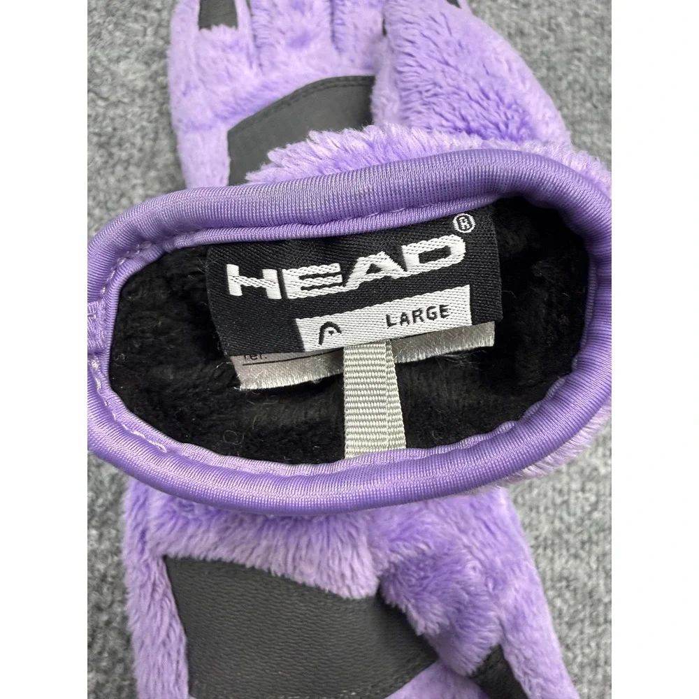 Head Kids Purple Fleece Faux Fur Winter‎ Gloves SensaTec Touchscreen Youth Large